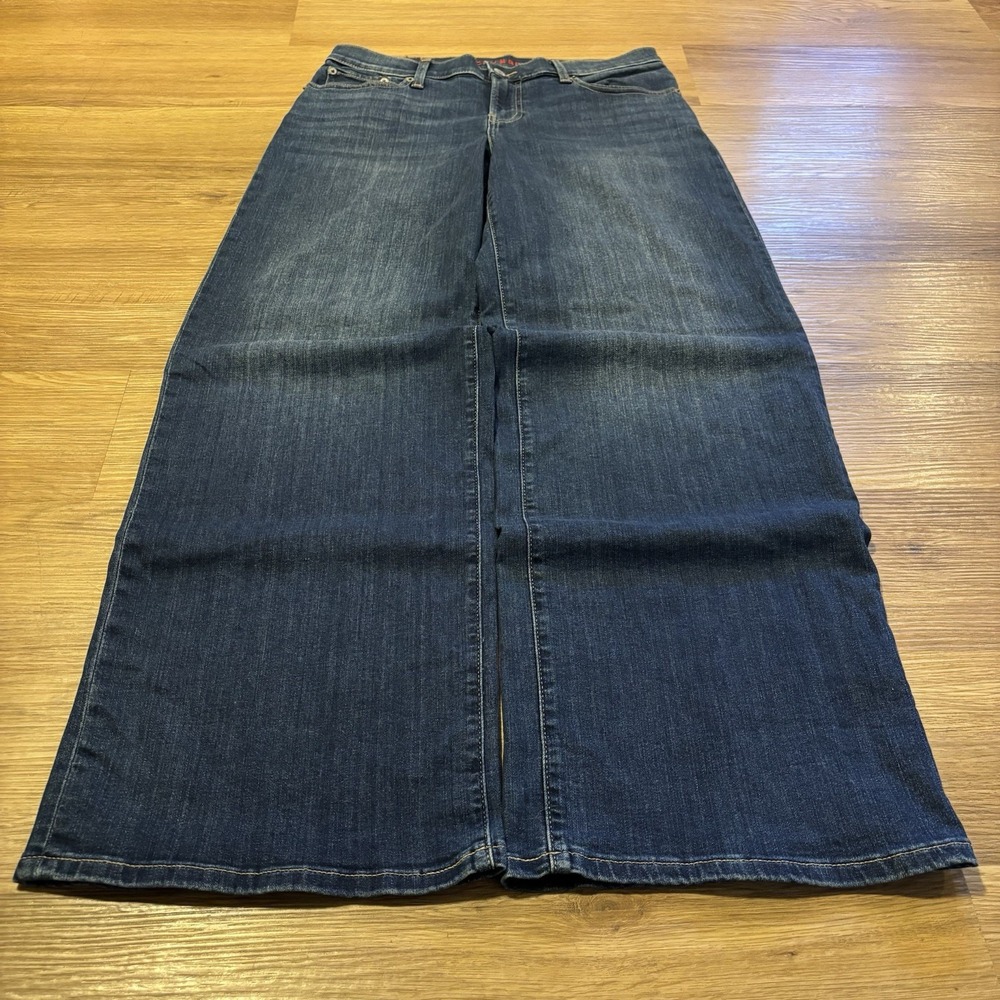 Lucky Brand Sweet Mid Rise Wide Leg Jeans Womens 8/29 Dark Wash Stretch Denim